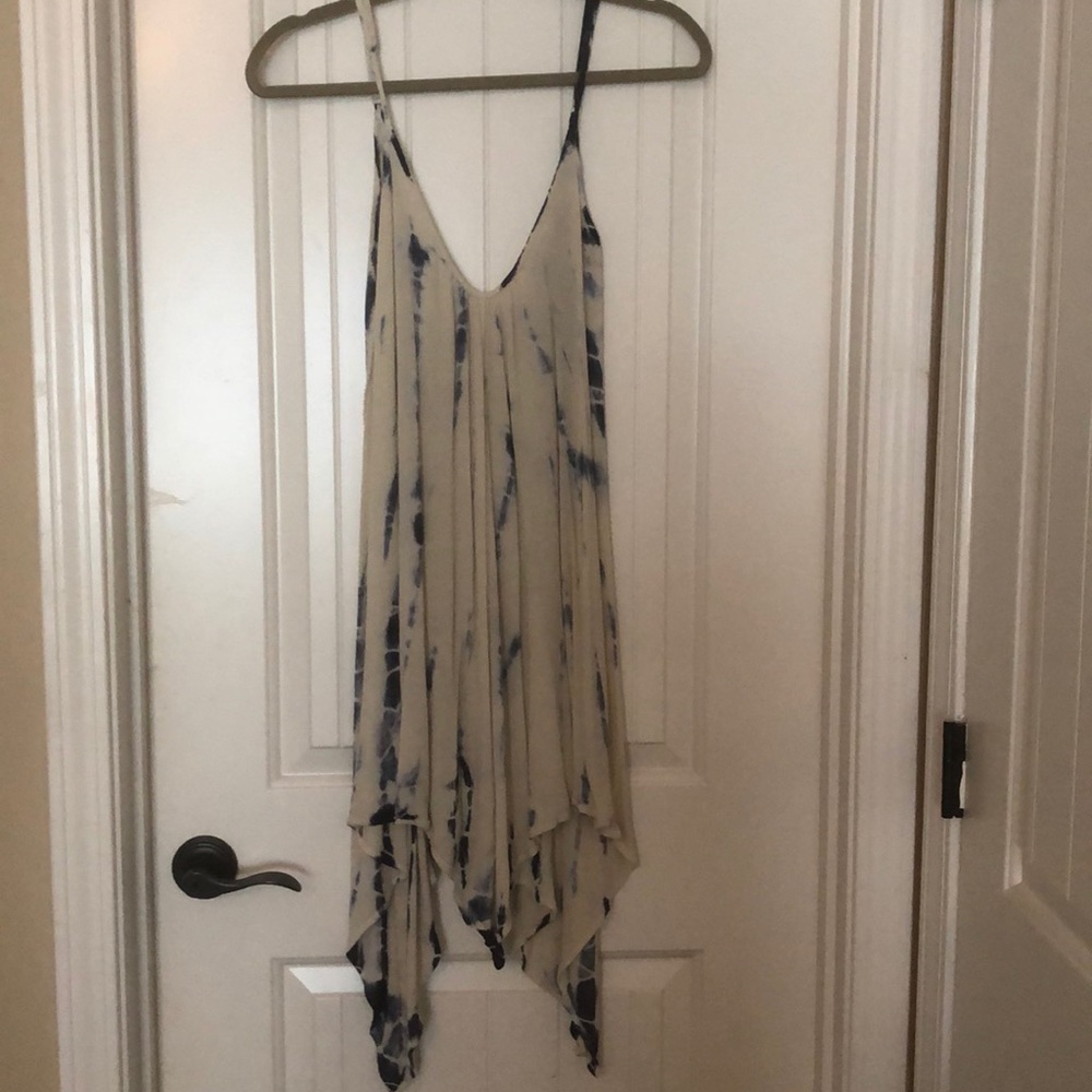 Boutique asymmetrical dress tie dye